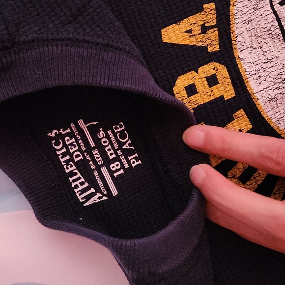 Kids Football All-Pro Navy Shirt - Picture 2 of 2